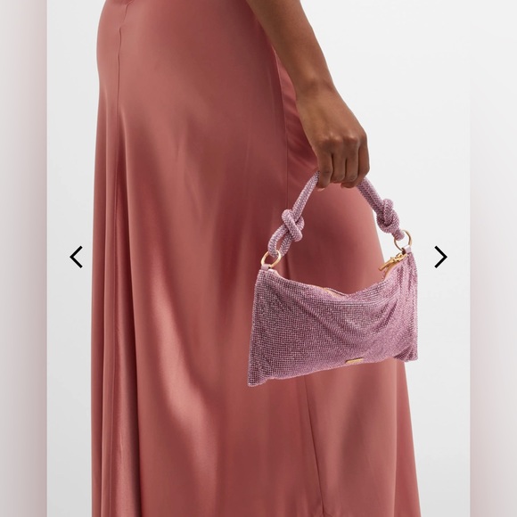 Cult Gaia Nano Hera Rhinestone Mesh SHLDR Bag. Shell Pink. - Picture 6 of 16